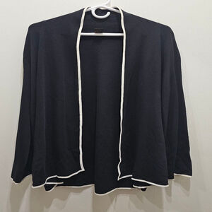 Women's GRACE DANE LEWIS Black & White Cardigan 1X